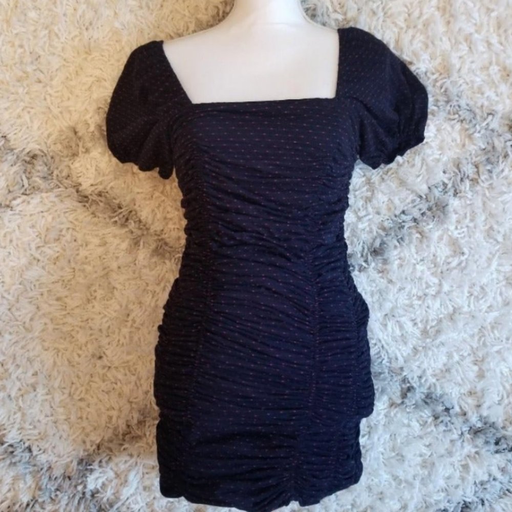 FREE PEOPLE polka dot bodycon dress
